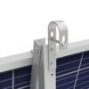 Montageset Balkongeländer für 1 Solarmodul - 15° Neigung -