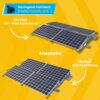 Balkonkraftwerk für Flachdächer Trina APSystems - 1760 Watt 800 Watt - JurSol FLAT Quattro Plus - Bifazial