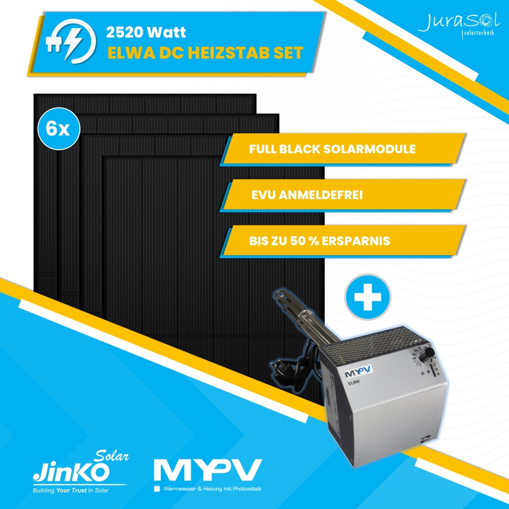 2,64 kWp ELWA Warmwasser PV - SET