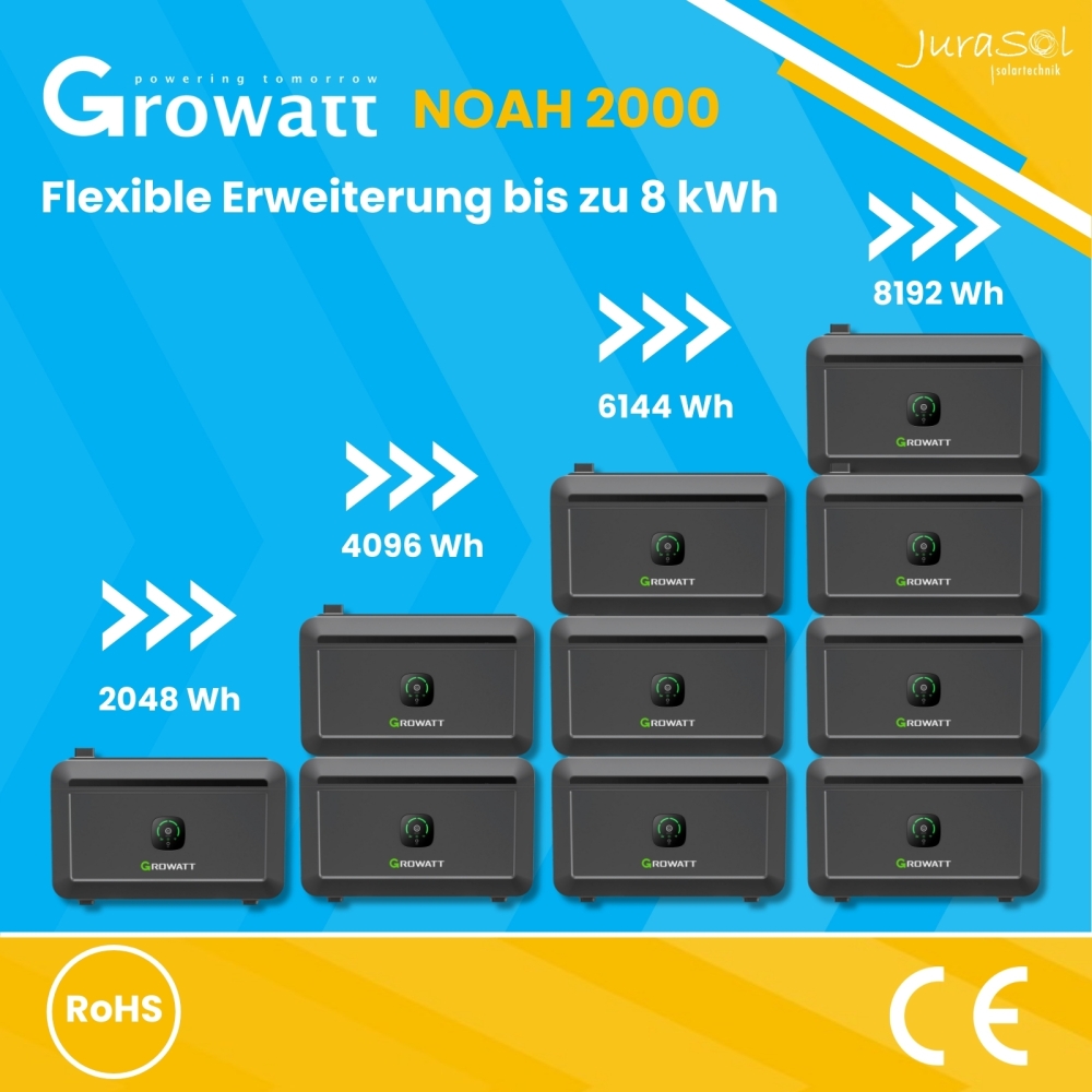 Growatt NOAH 2000 + Growatt NEO 800 M-X ( Gratis )