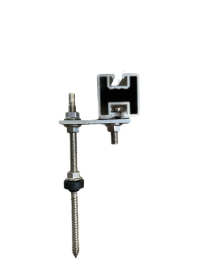 Bitumen/Wellblech Montageset für 2 PV Module - 30mm Rahmen -
