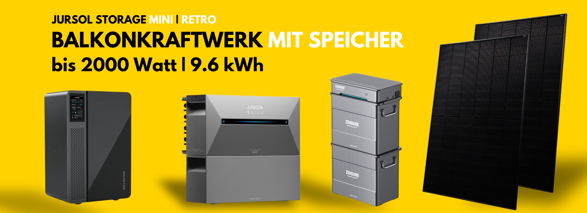 Balkonkraftwerke mit Speicher