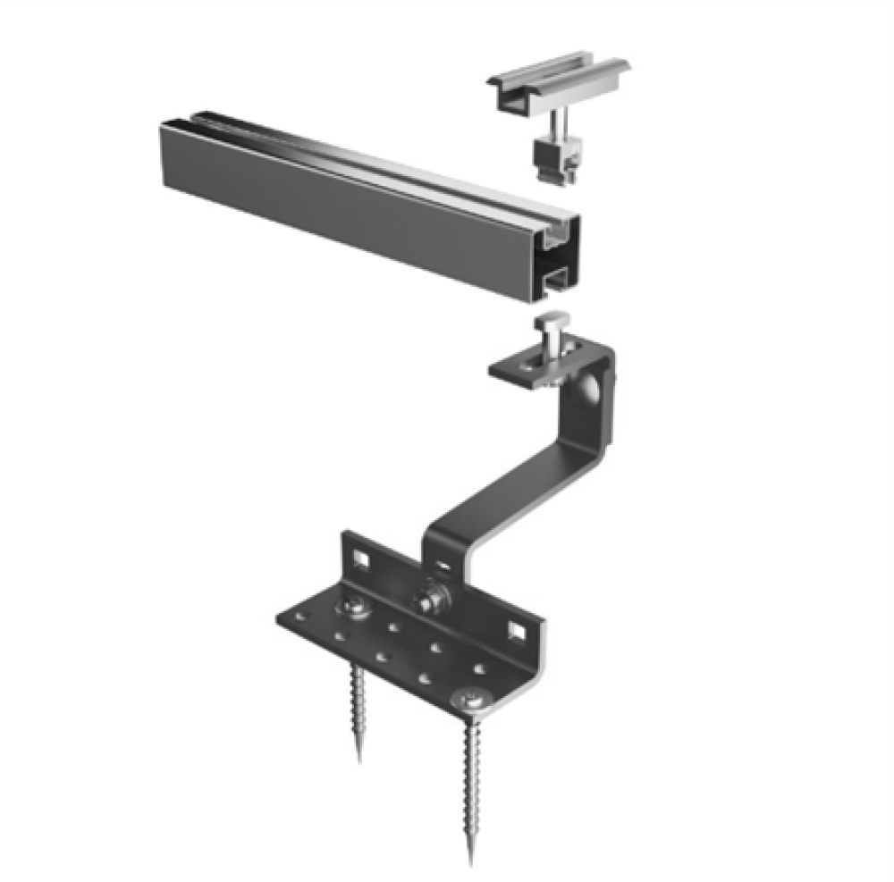 Balkonkraftwerk für Ziegeldach Trina Growatt - 880 Watt 800 Watt - JurSol ROOF DUO Plus - Bifazial