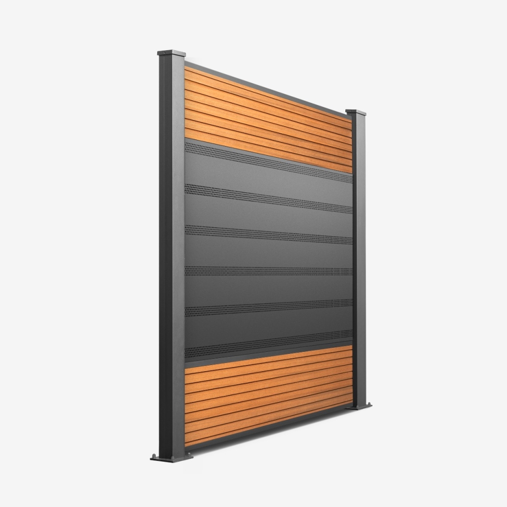 JurSol Fence Premium 800 Watt Solarzaun 1,8m hoch mit zwei PV Module