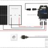 Balkonkraftwerk für Ziegeldach Trina Growatt - 880 Watt 800 Watt - JurSol ROOF DUO Plus - Bifazial