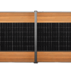 JurSol Fence Premium 800 Watt Solarzaun 1,8m hoch mit zwei PV Module