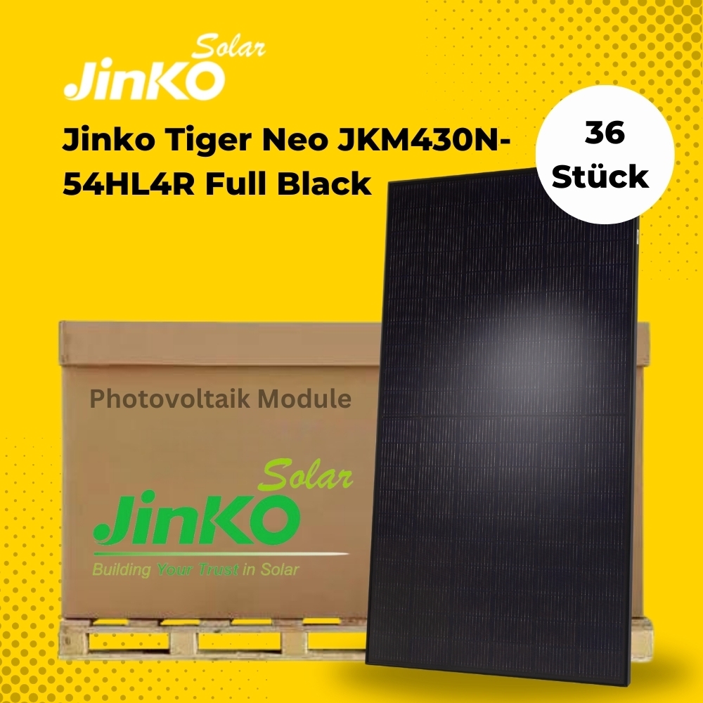36x Jinko Tiger Neo JKM440N-54HL4R-B FULL Black