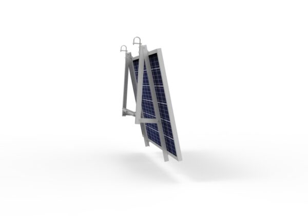 images Montageset Balkongeländer für 1 Solarmodul - 15° Neigung -