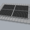 Montageset Trapezblech für 2 Solarmodule