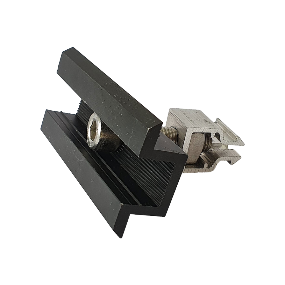Mittelklemme schwarz für 30mm Rahmen