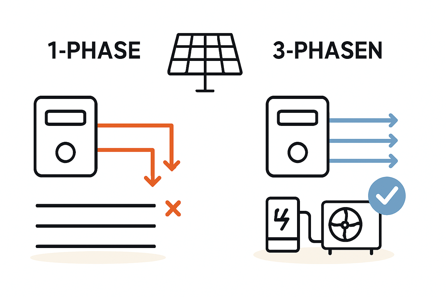 3-Phasen-Wechselrichter für 10 kWp-Anlagen unverzichtbar