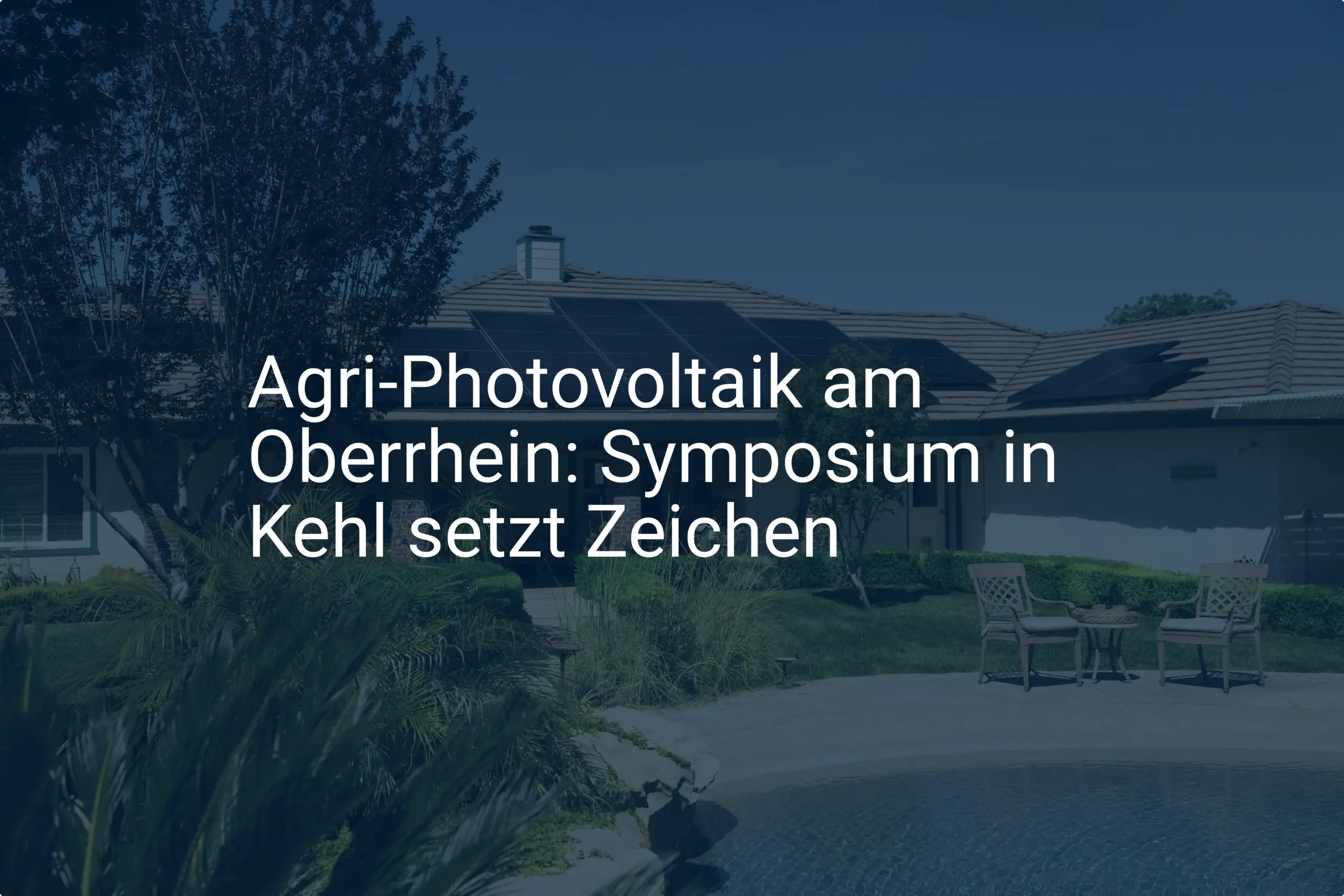 Agri-Photovoltaik am Oberrhein: Symposium in Kehl setzt Zeichen