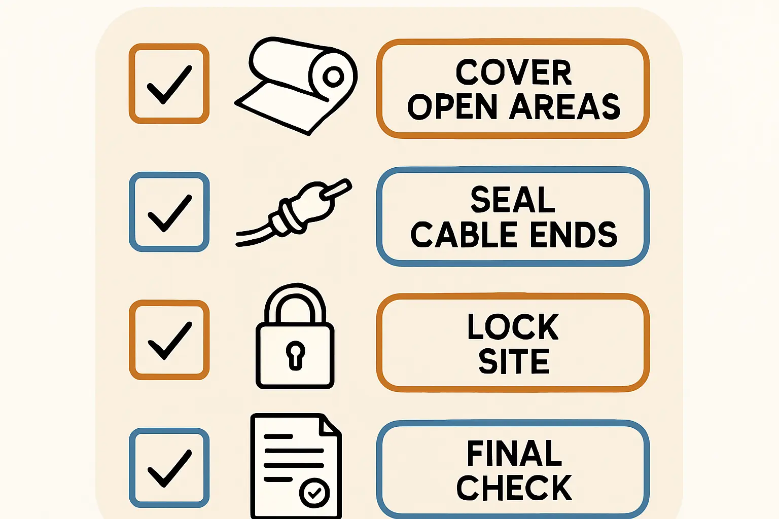 Offene, ungeschützte Kabelenden an einem Solarmodul