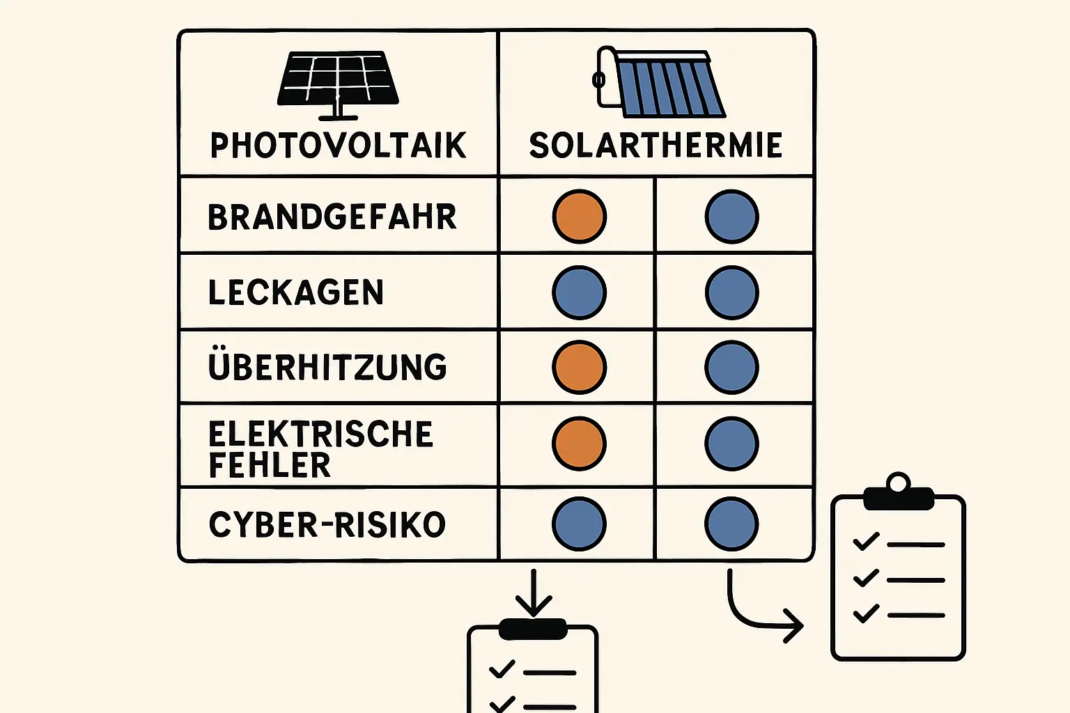 Nahaufnahme der Kollektoren einer Solarthermieanlage