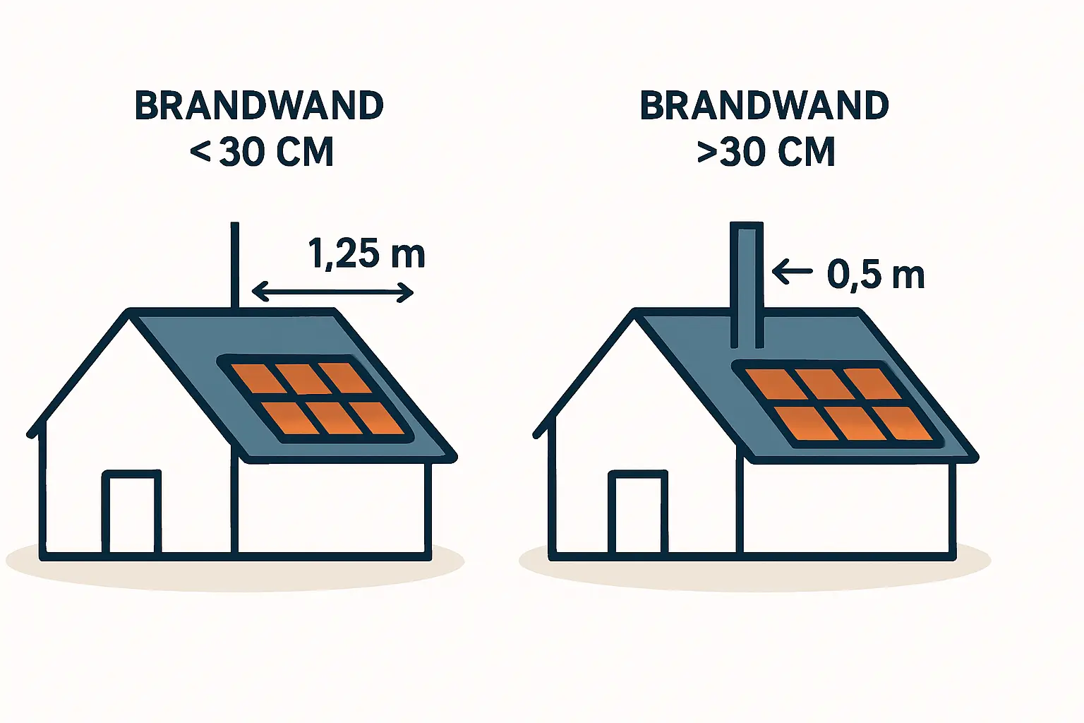 Photovoltaik Dachinstallation auf hartem Dach
