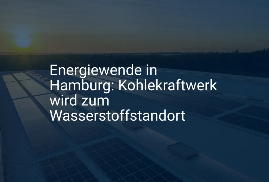 Energiewende in Hamburg: Kohlekraftwerk wird zum Wasserstoffstandort