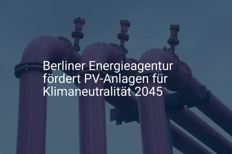 Klimaneutralität 2045: BEA treibt Förderung von PV-Anlagen in Berlin voran