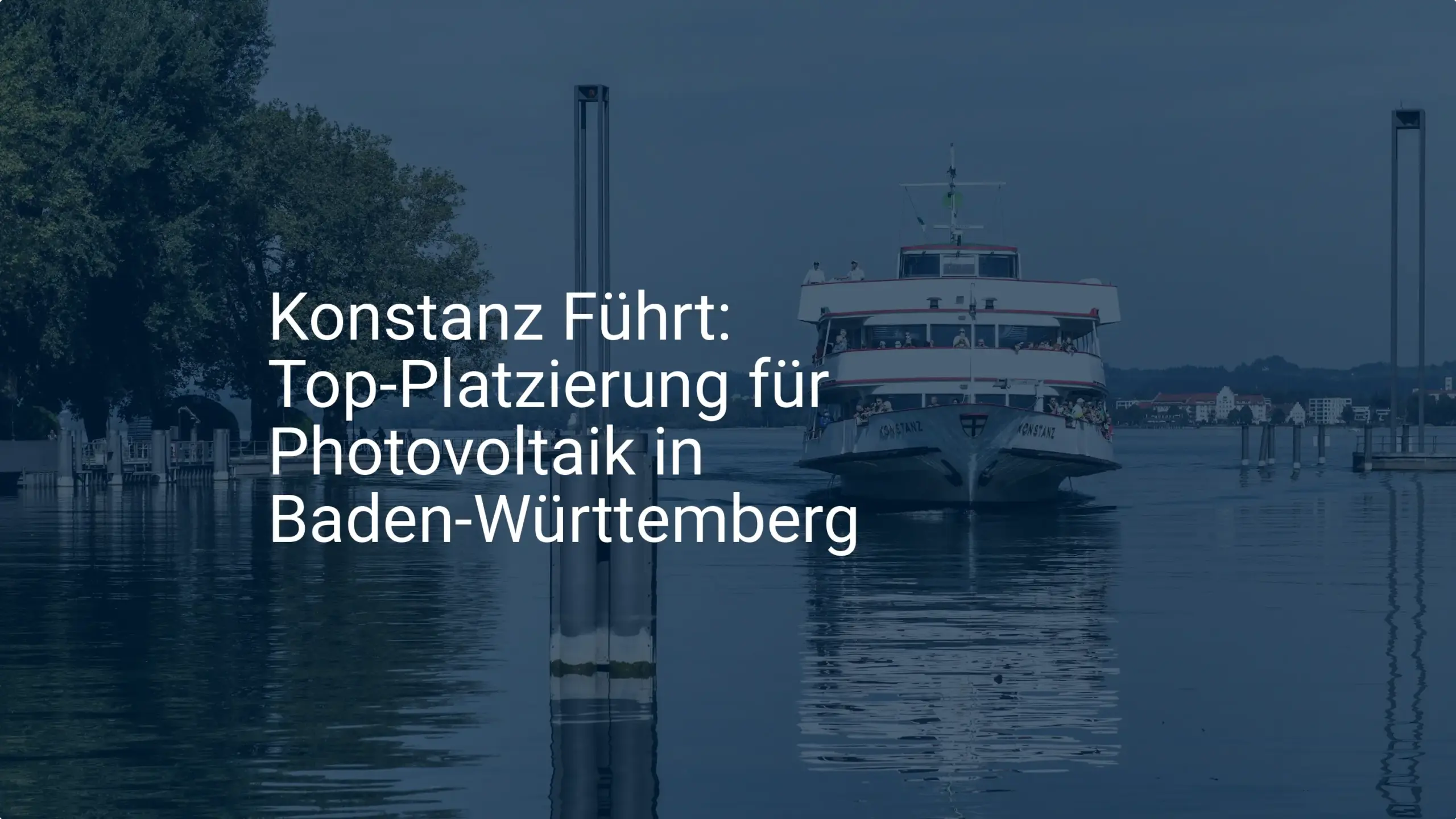 Konstanz Vorreiter: Photovoltaik Förderung in Baden-Württemberg wirkt