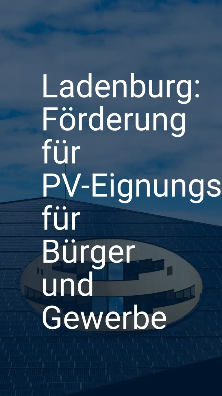 Ladenburg: Förderung für PV-Eignungscheck für Bürger und Gewerbe