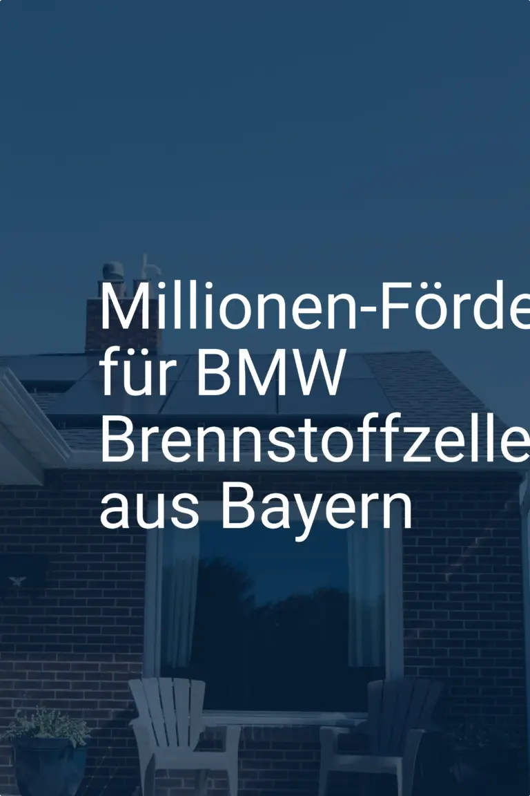 Millionen-Förderung für BMW Brennstoffzellen-PKW aus Bayern