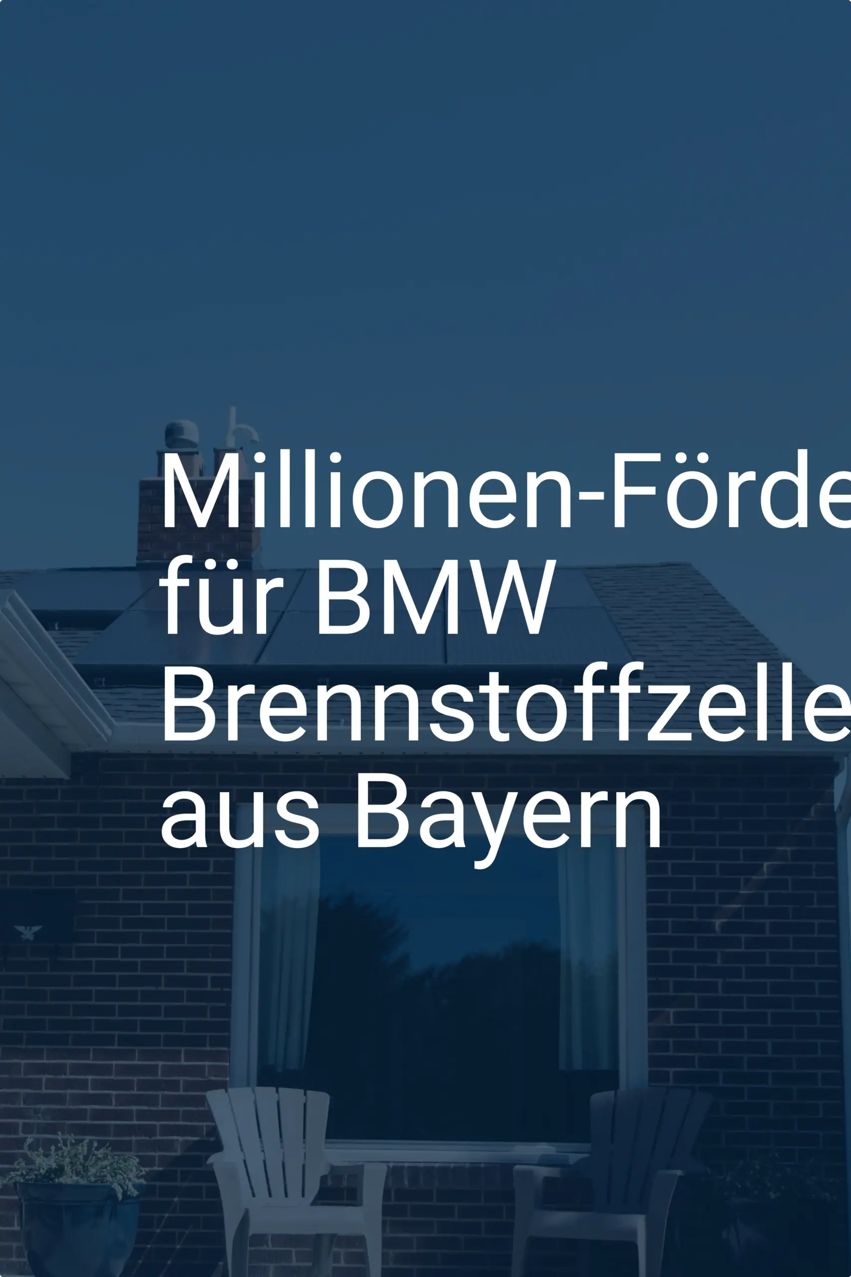 Millionen-Förderung für BMW Brennstoffzellen-PKW aus Bayern