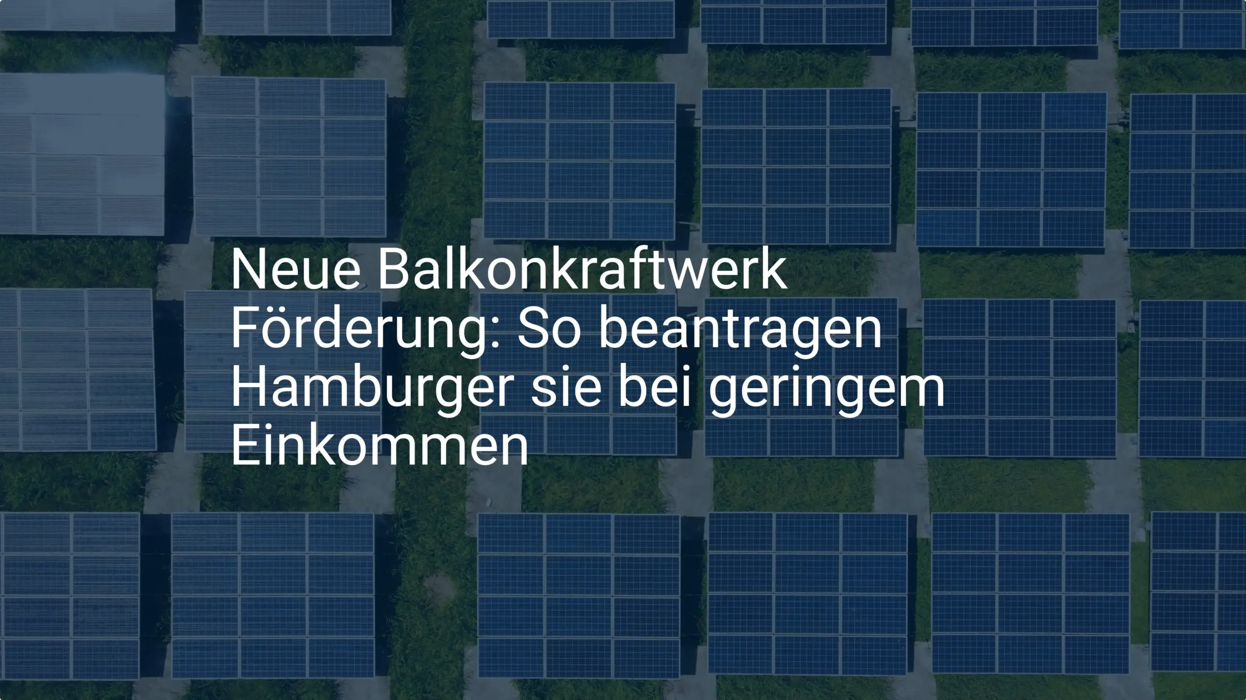 Neue Balkonkraftwerk Förderung: So beantragen Hamburger sie bei geringem Einkommen