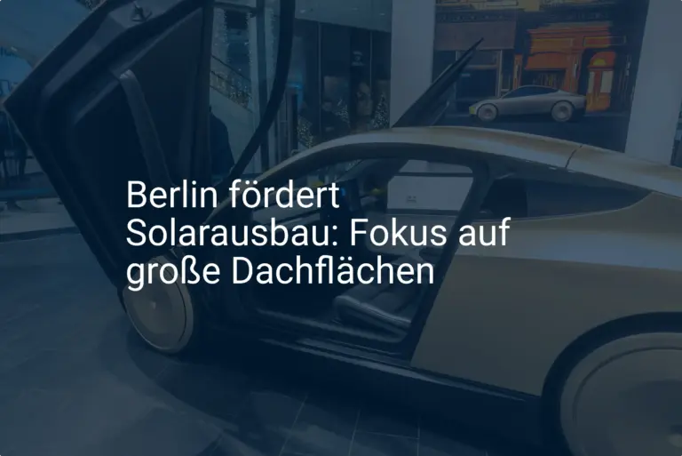 Neuer Schub für Solarausbau: Berlin fördert Dachflächen großzügig