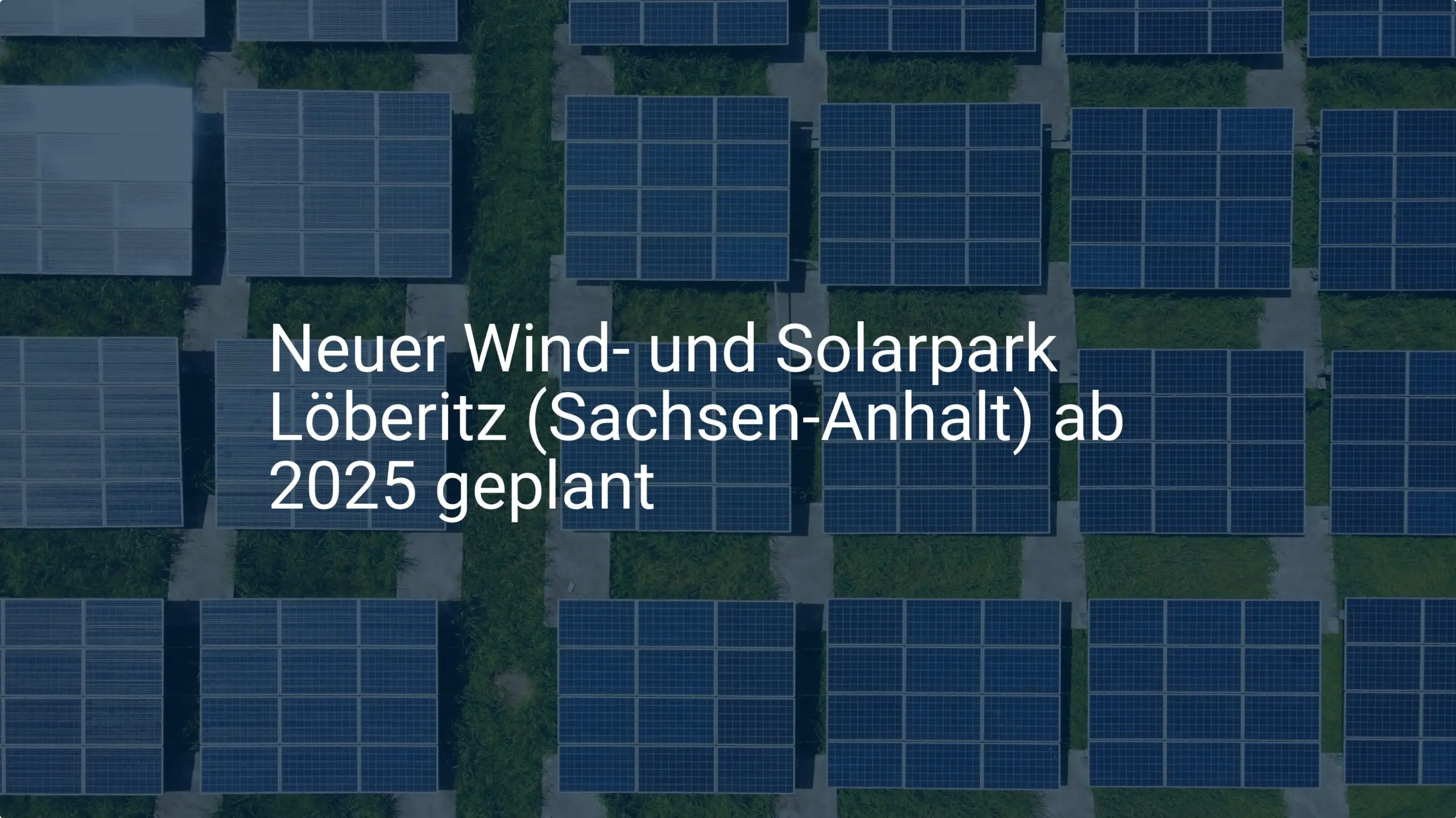 Neuer Wind- und Solarpark Löberitz (Sachsen-Anhalt) ab 2025 geplant