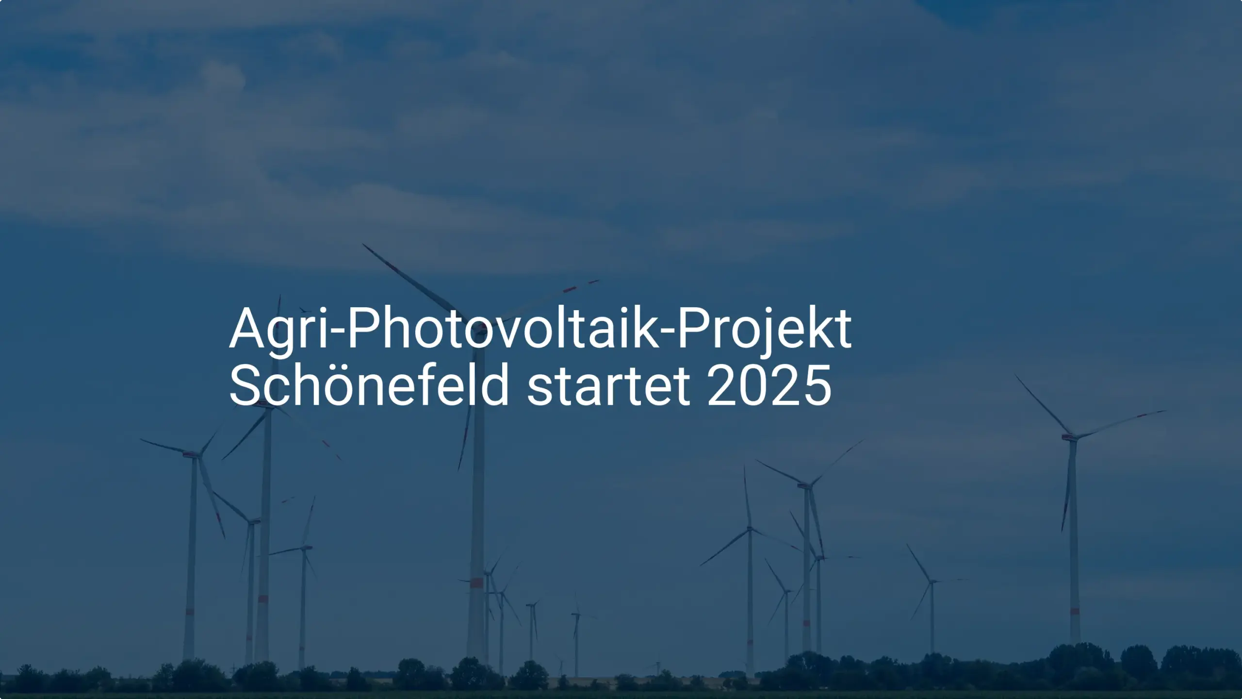 Neues Agri Photovoltaik Projekt Schönefeld (Brandenburg) ab 2025