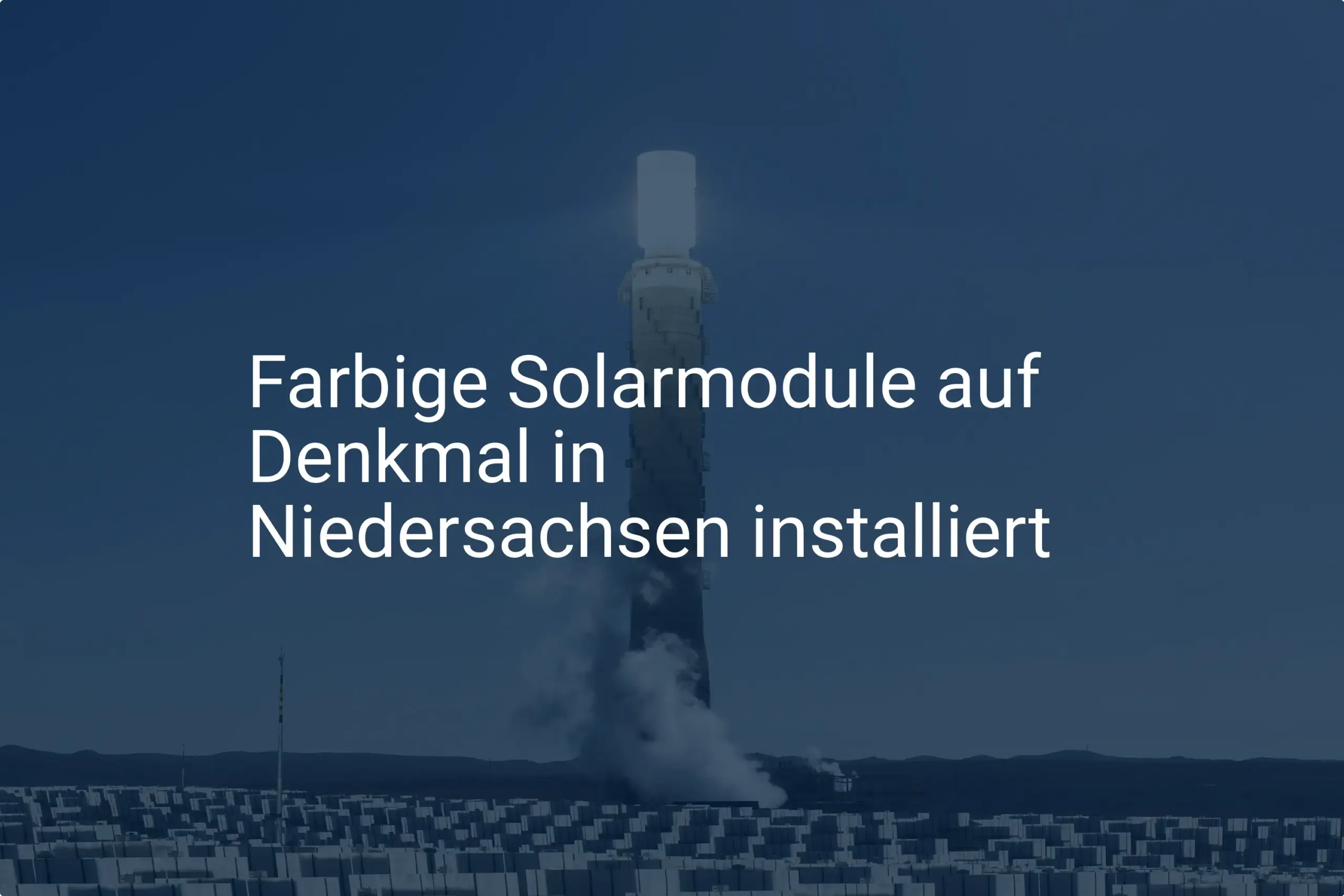 Niedersachsen: Erster Durchbruch für farbige Solarmodule auf Denkmal mit Genehmigung