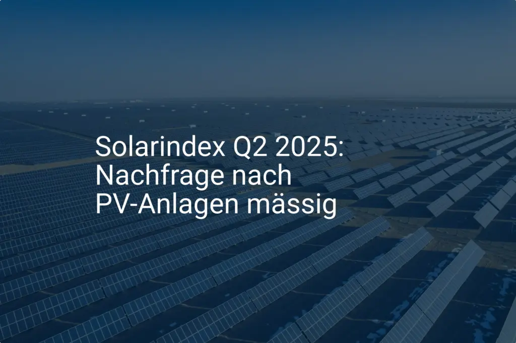 PV-Anlagen: Mäßige Nachfrage in Q2 2025