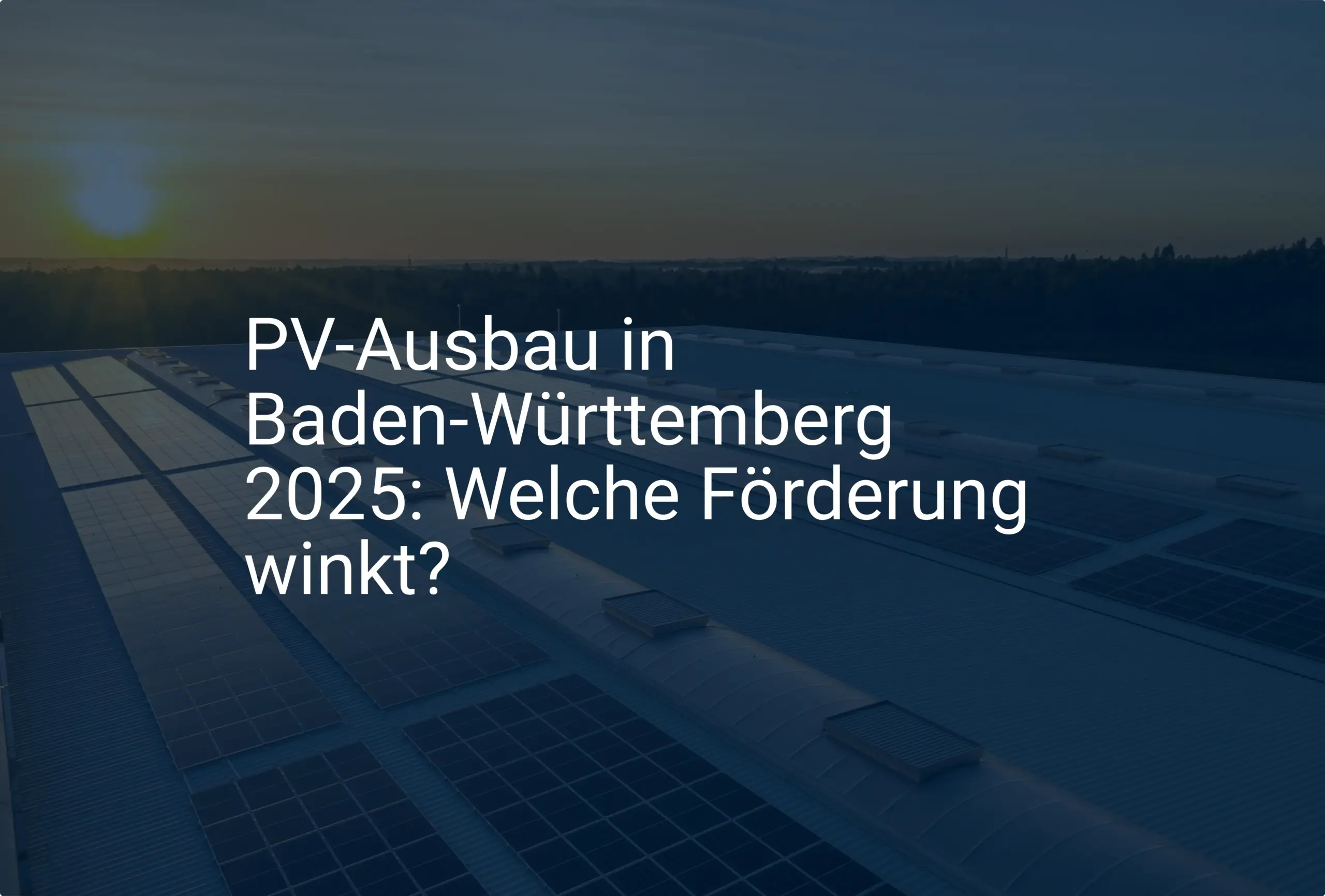 PV-Ausbau in Baden-Württemberg 2025: Welche Förderung winkt?