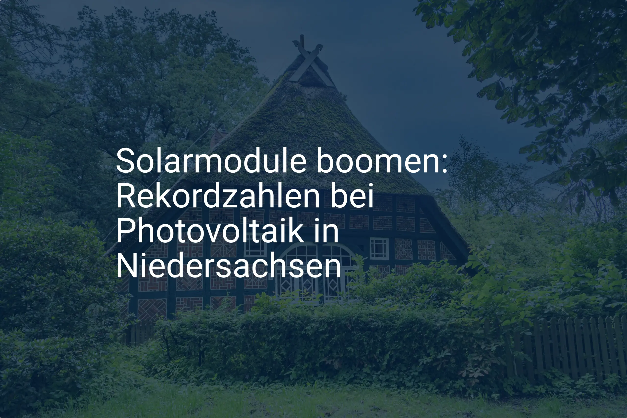 Photovoltaik Niedersachsen: Rekordzahlen für Solarmodule in 2024!