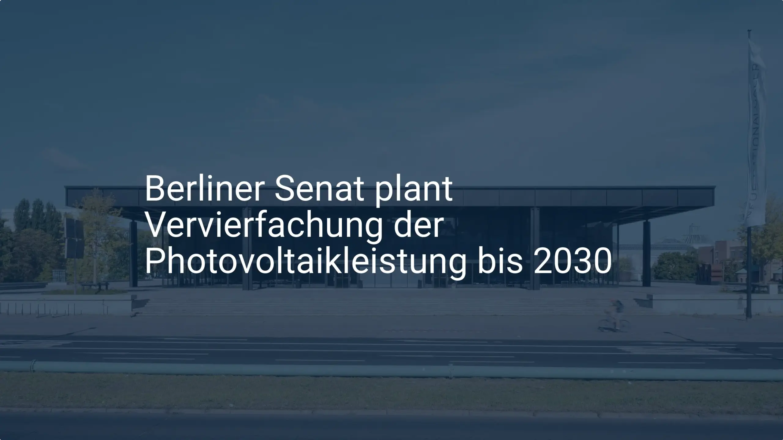 Photovoltaik-Offensive: Berlins Ausbau-Ziele bis 2030 im Detail