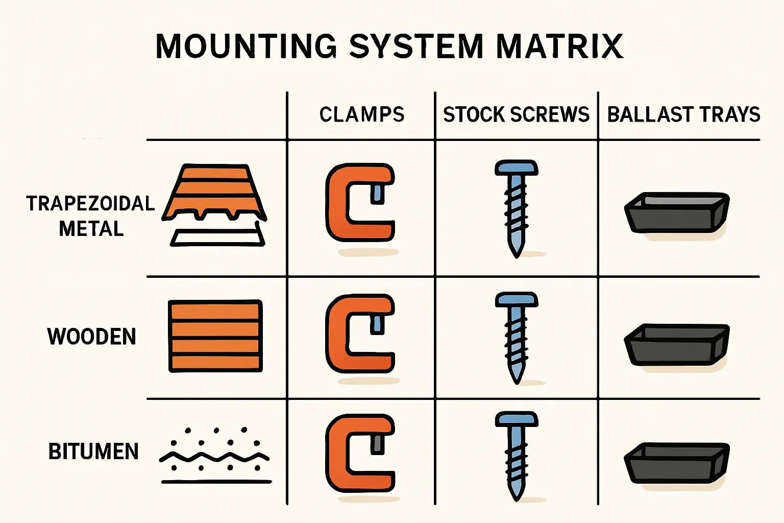 Montage auf Trapezblechdächern