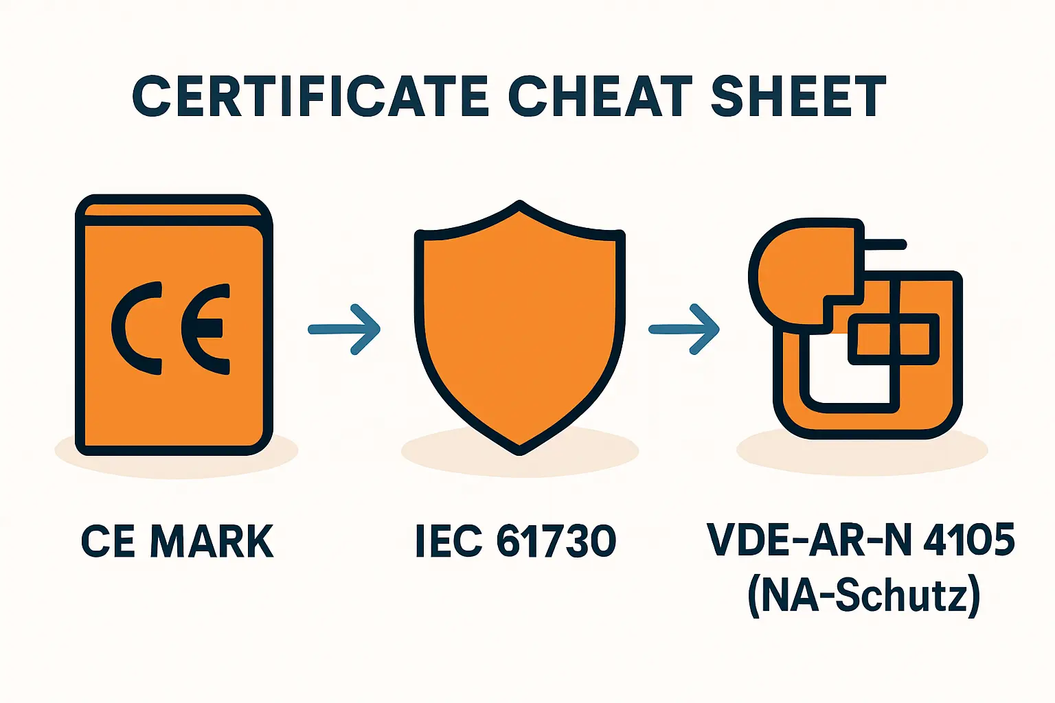 IEC and TÜV certifications overview