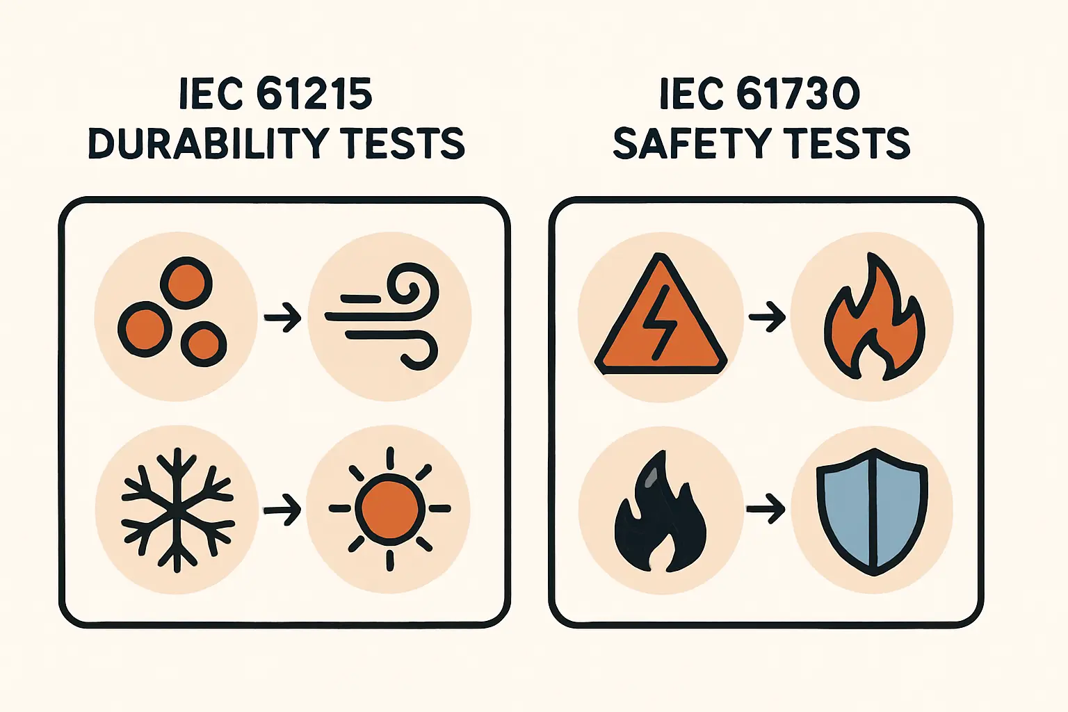 Ein Solarmodul wird im Labor einem Belastungstest unterzogen. Man sieht Druckstempel auf der Glasoberfläche.