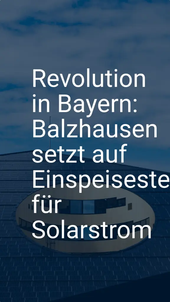 Revolution in Bayern: Balzhausen setzt auf Einspeisesteckdose für Solarstrom