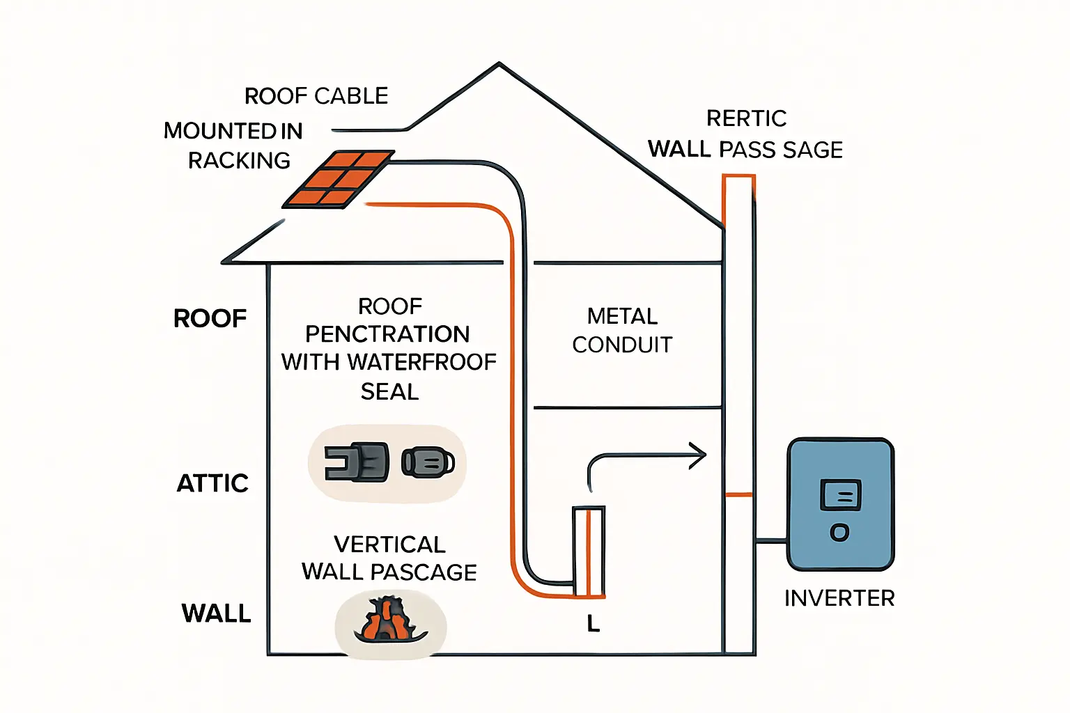Wechselrichter mit Lichtbogen-Fehlererkennung (AFCI)