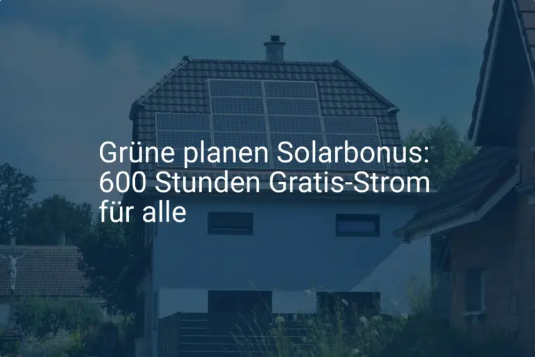 Solarbonus: Wer bekommt 600 Stunden Gratis-Strom? Die Voraussetzungen