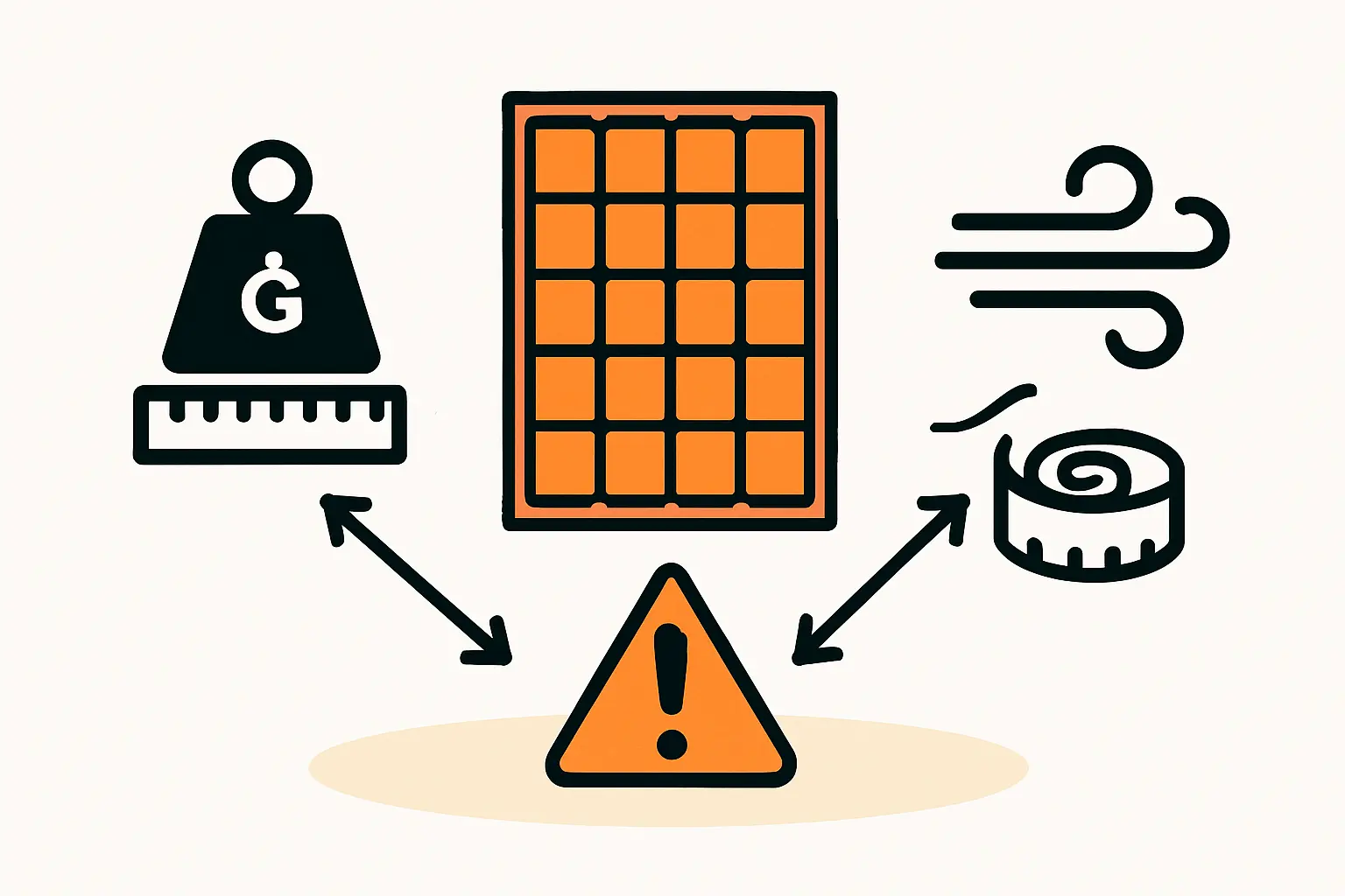 Ein Mann steht auf einer Leiter und versucht, ein Solarmodul auf ein Dach zu heben.