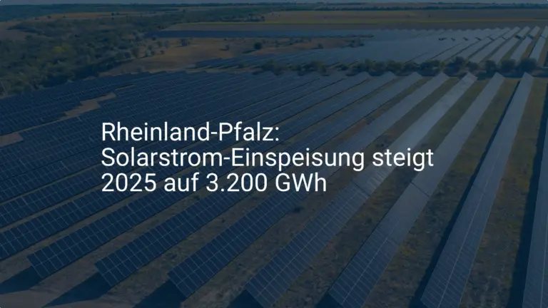 Solarstrom-Einspeisung in Rheinland-Pfalz: Prognose 2025 deutlich erhöht