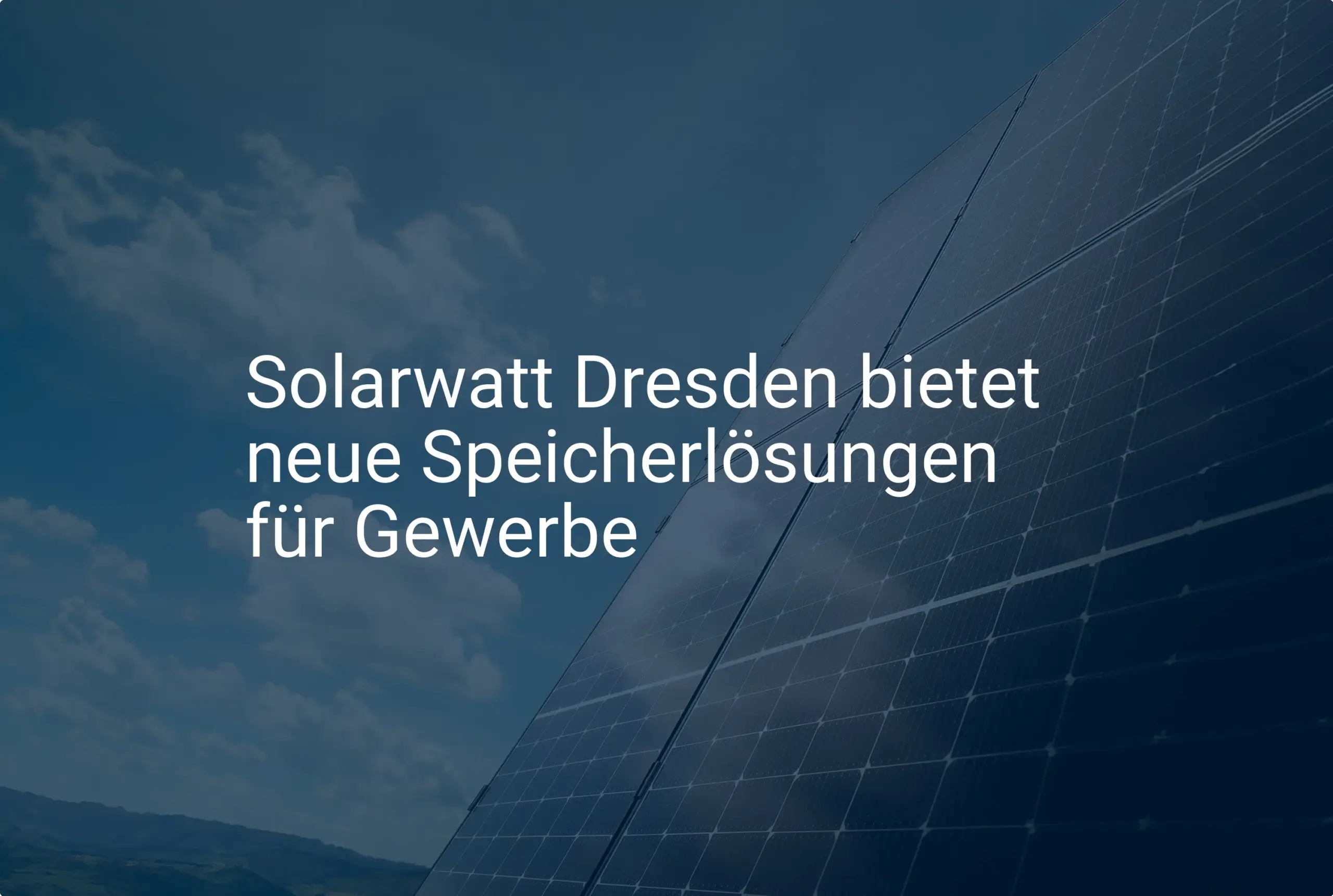 Solarwatt Gewerbespeicher aus Dresden: Was kosten die Lösungen?