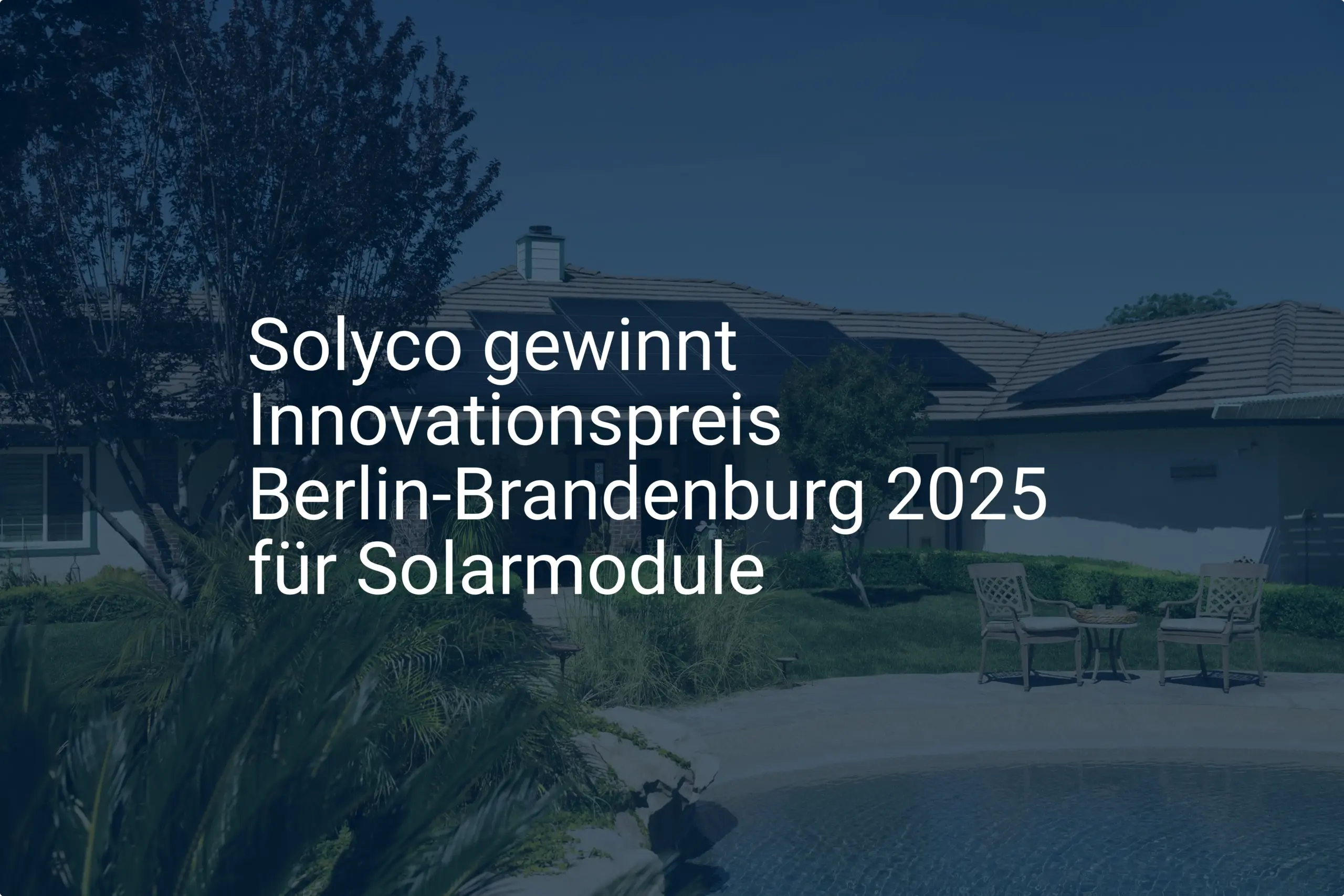 Solyco gewinnt Innovationspreis Berlin-Brandenburg 2025 für Solarmodule