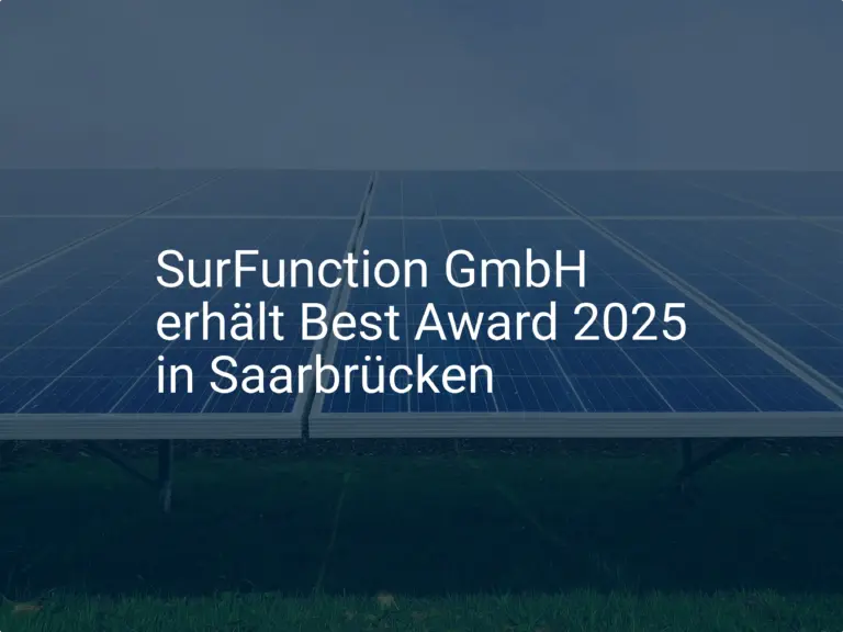 SurFunction GmbH erhält Best Award 2025 in Saarbrücken