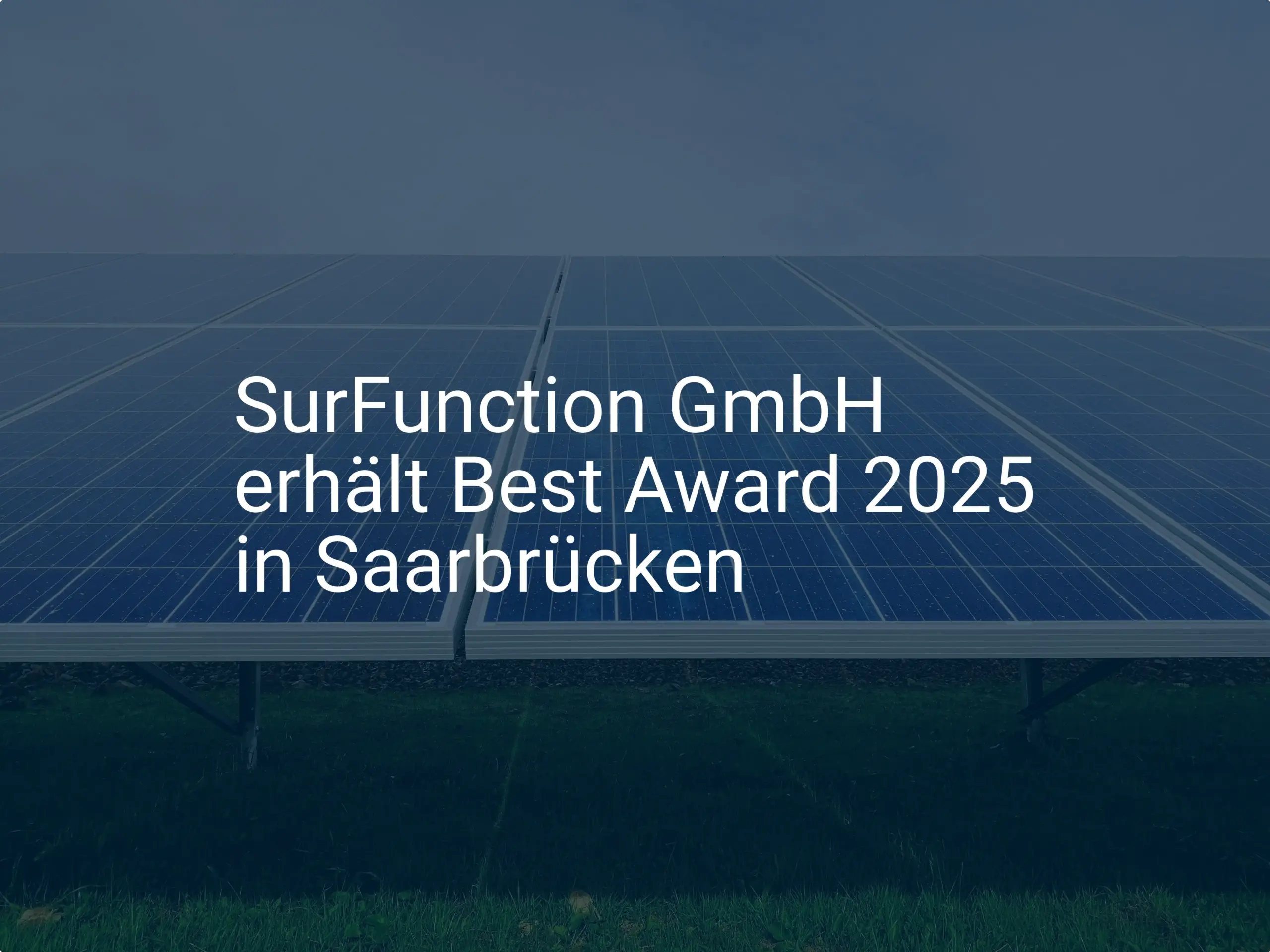 SurFunction GmbH erhält Best Award 2025 in Saarbrücken