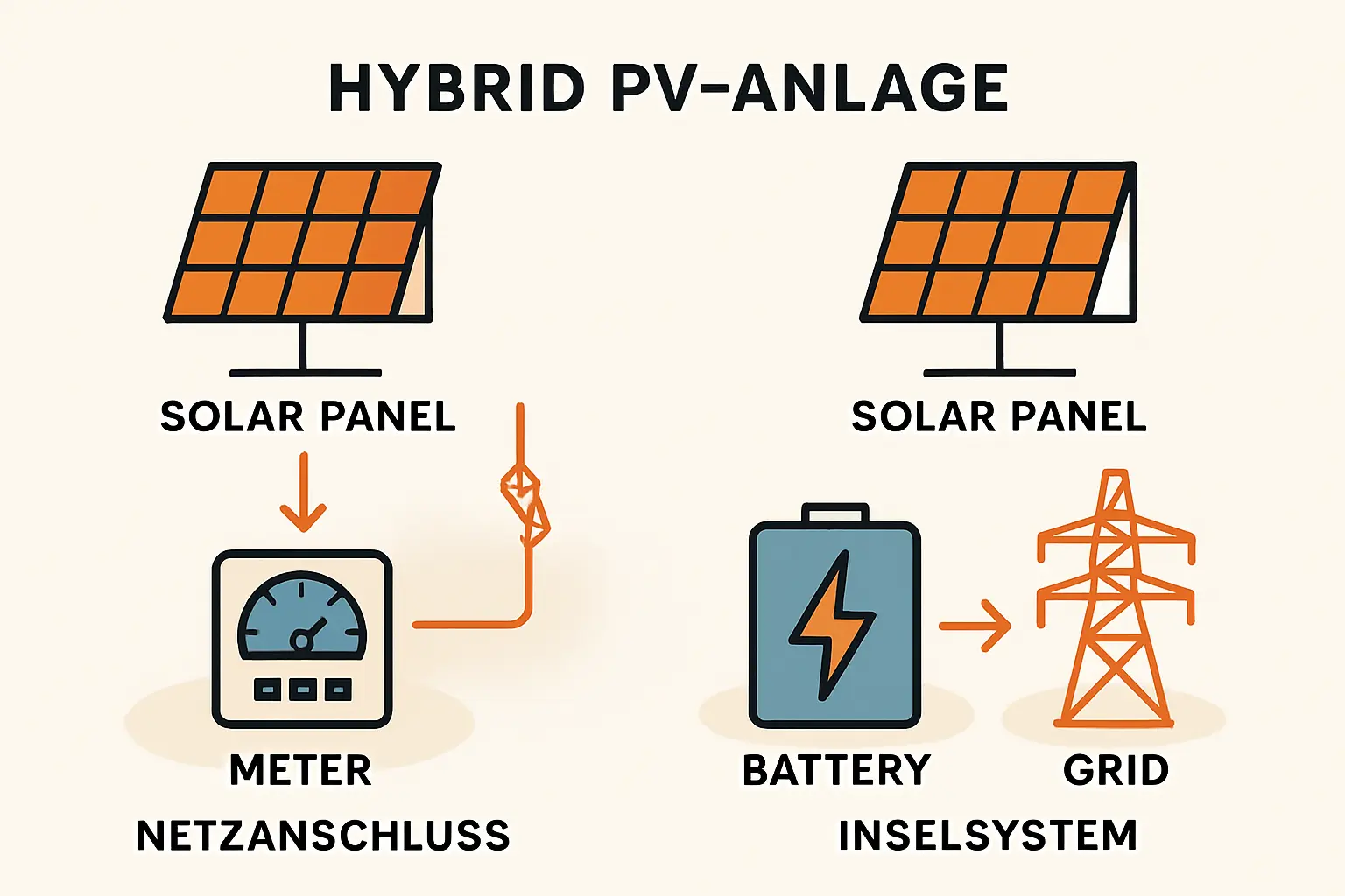 Hybrid Photovoltaikanlage