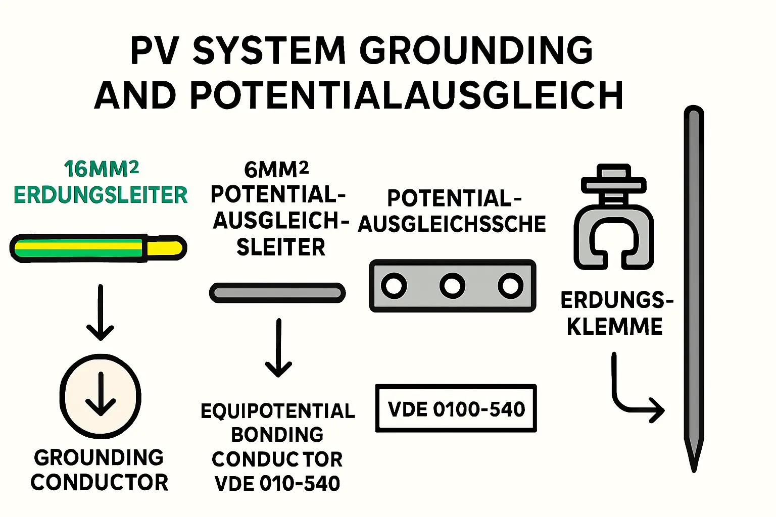 Benötigtes Werkzeug für PV-Erder