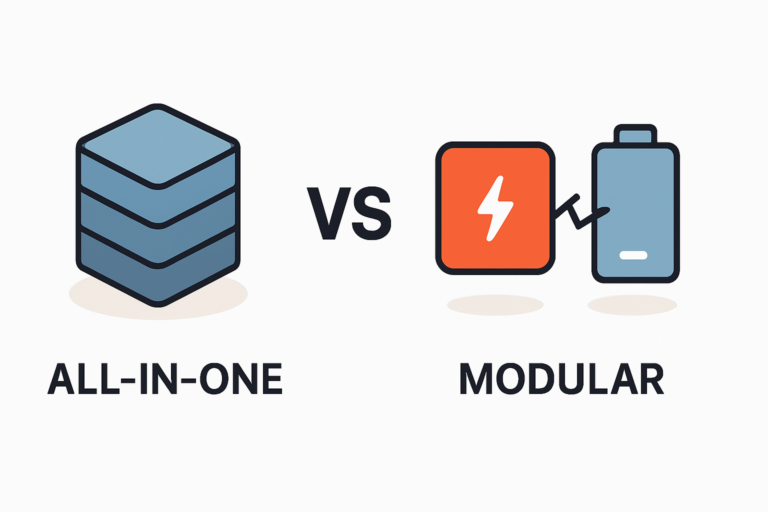 All-in-One vs modulare Speichersysteme Vergleich