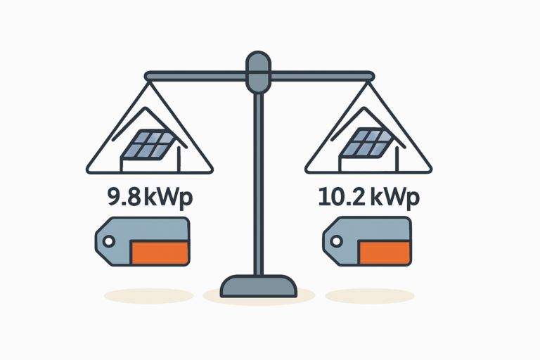 Angebotsvergleich bei unterschiedlicher Anlagenleistung richtig machen